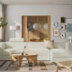 4-osob sofa modułowa z szezlongiem, prawy z zagłówkiem/Axvall kremowy JÄTTEBO 196.083.43