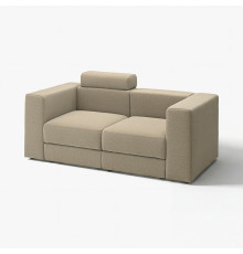 Sofa modułowa, 2-osobowa, z zagłówkiem/Johanneshov brązowobeżowy JÄTTEBO 196.088.52