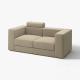 Sofa modułowa, 2-osobowa, z zagłówkiem/Johanneshov brązowobeżowy JÄTTEBO 196.088.52