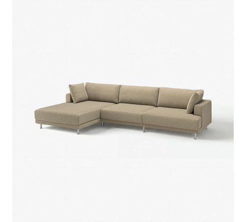 4,5 osobowa sofa modułowa, z szezlongiem, lewy/Johanneshov brązowobeżowy UPPÅKRA 196.126.89