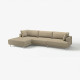 4,5 osobowa sofa modułowa, z szezlongiem, lewy/Johanneshov brązowobeżowy UPPÅKRA 196.126.89