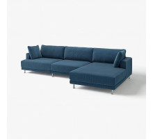 4,5 osobowa sofa modułowa, z szezlongiem, prawy/Samsala granatowy UPPÅKRA 196.130.52