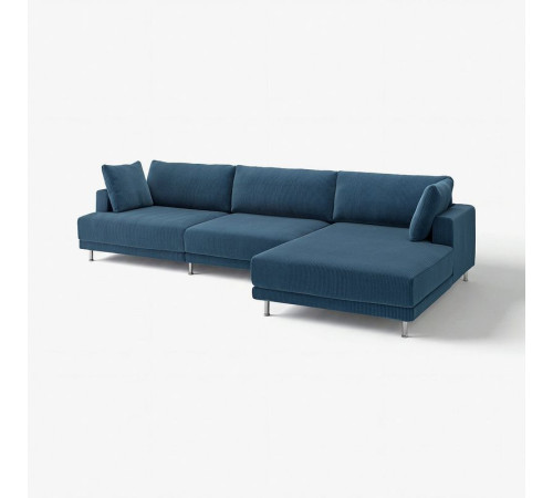 4,5 osobowa sofa modułowa, z szezlongiem, prawy/Samsala granatowy UPPÅKRA 196.130.52