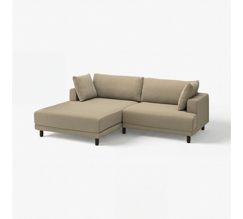 Sofa modułowa, 3-osobowa, z szezlongiem, lewy/Johanneshov brązowobeżowy UPPÅKRA 196.140.56