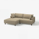 Sofa modułowa, 3-osobowa, z szezlongiem, lewy/Johanneshov brązowobeżowy UPPÅKRA 196.140.56
