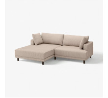 Sofa modułowa, 3-osobowa, z szezlongiem, lewy/Samsala szarobeżowy UPPÅKRA 196.140.61