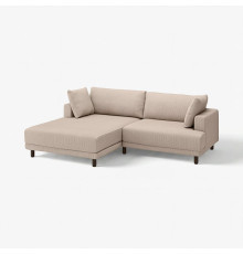 Sofa modułowa, 3-osobowa, z szezlongiem, lewy/Samsala szarobeżowy UPPÅKRA 196.140.61