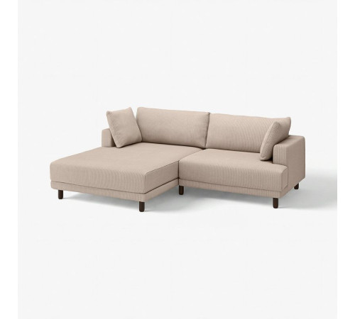 Sofa modułowa, 3-osobowa, z szezlongiem, lewy/Samsala szarobeżowy UPPÅKRA 196.140.61