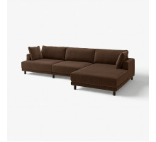 4,5 osobowa sofa modułowa, z szezlongiem, prawy/Samsala ciemnobrązowy UPPÅKRA 196.141.41