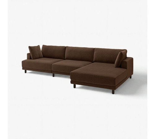 4,5 osobowa sofa modułowa, z szezlongiem, prawy/Samsala ciemnobrązowy UPPÅKRA 196.141.41