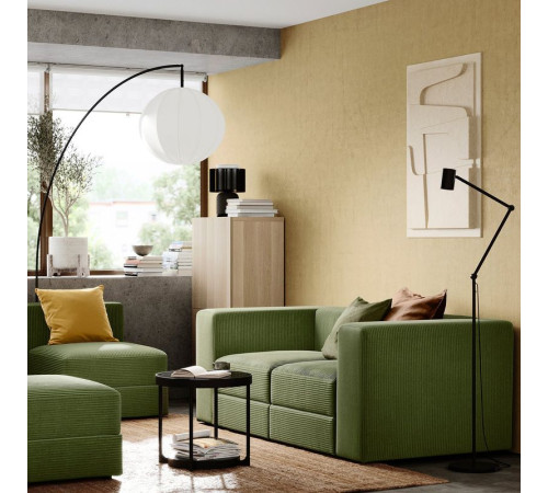 Sofa modułowa, 2-osobowa, Samsala ciemny żółto-zielony JÄTTEBO 294.714.05
