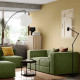 Sofa modułowa, 2-osobowa, Samsala ciemny żółto-zielony JÄTTEBO 294.714.05