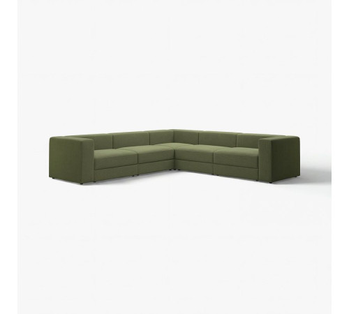 Sofa narożna modułowa, 6-osobowa, Samsala ciemny żółto-zielony JÄTTEBO 294.852.47