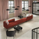 6-osobowa sofa modułowa, Gunnared/brązowoczerwony metal LILLEHEM 295.361.95