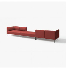 6-osobowa sofa modułowa, Gunnared/brązowoczerwony metal LILLEHEM 295.361.95
