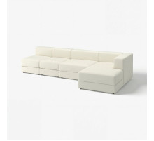 4,5-os sofa modułowa z szezlongiem, prawy/Axvall kremowy JÄTTEBO 296.077.10