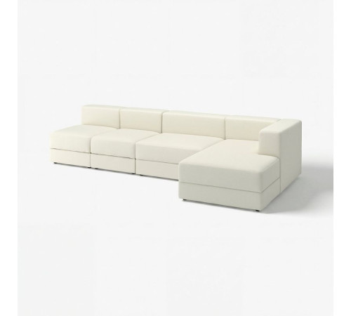 4,5-os sofa modułowa z szezlongiem, prawy/Axvall kremowy JÄTTEBO 296.077.10