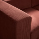 Moduł szezlonaga, lewy, z podłokietnikiem/Samsala brązowoczerwony JÄTTEBO 296.077.53