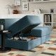 Sofa modułowa, 2-osobowa, Axvall ciemny szaroniebieski JÄTTEBO 296.082.67