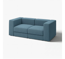 Sofa modułowa, 2-osobowa, Axvall ciemny szaroniebieski JÄTTEBO 296.082.67