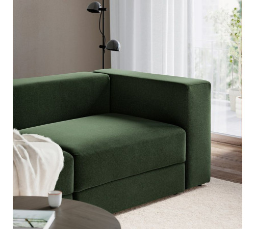 Sofa modułowa, 3-osobowa, Johanneshov ciemnozielony JÄTTEBO 296.083.33