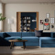 4-osob sofa modułowa z szezlongiem, prawy/Samsala granatowy JÄTTEBO 296.083.47
