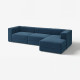 4-osob sofa modułowa z szezlongiem, prawy/Samsala granatowy JÄTTEBO 296.083.47