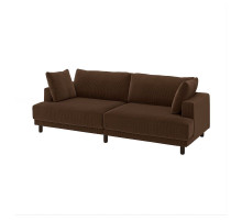 Sofa modułowa, 3-osobowa, Samsala ciemnobrązowy UPPÅKRA 296.140.51