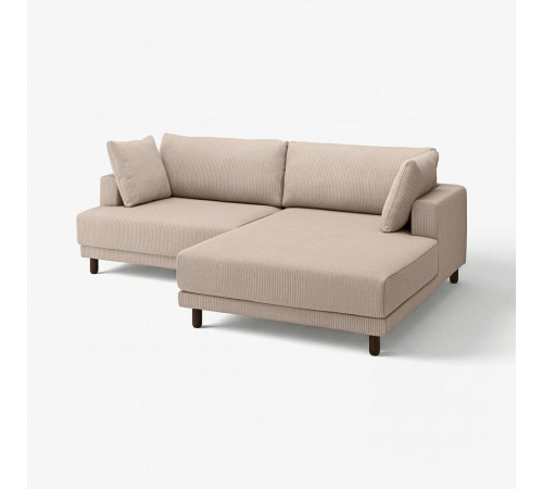 Sofa modułowa, 3-osobowa, z szezlongiem, prawy/Samsala szarobeżowy UPPÅKRA 296.140.70