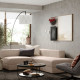 Modułowa sofa naroż 2,5 os z szezl, prawy/Samsala szarobeżowy JÄTTEBO 394.851.81