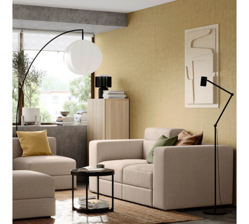 Sofa modułowa, 2-osobowa, z zagłówkiem/Samsala szarobeżowy JÄTTEBO 395.104.06