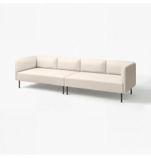 4-osobowa sofa modułowa, Vissle/beżowy metal LILLEHEM 395.360.48