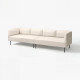 4-osobowa sofa modułowa, Vissle/beżowy metal LILLEHEM 395.360.48