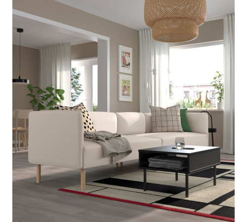 4-osobowa sofa modułowa, Vissle/beżowy drewno LILLEHEM 395.360.53