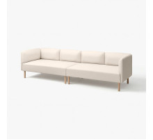 4-osobowa sofa modułowa, Vissle/beżowy drewno LILLEHEM 395.360.53