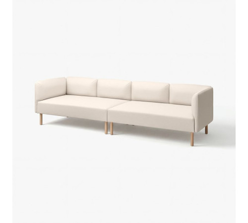 4-osobowa sofa modułowa, Vissle/beżowy drewno LILLEHEM 395.360.53
