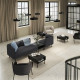 3-os sofa moduł ze stolik bocznym, Gunnared ciemnoszary/metal LILLEHEM 395.362.65