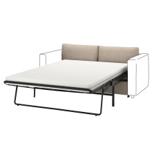 Sekcja 2-os sofa rozkładana, Hillared beżowy VIMLE 395.369.77