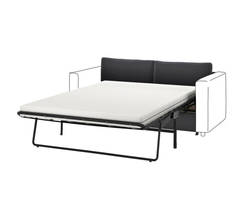 Sekcja 2-os sofa rozkładana, Djuparp ciemnoszary VIMLE 395.372.60