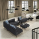 6-os sofa moduł ze stolikiem pomoc, Gunnared/ciemnoszary metal LILLEHEM 395.747.52