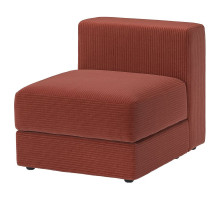 Moduł 1-osobowy ze schowkiem, Samsala brązowoczerwony JÄTTEBO 396.075.83