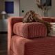 4-osob sofa modułowa z szezlongiem, prawy z zagłówkiem/Samsala brązowoczerwony JÄTTEBO 396.083.42