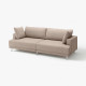 Sofa modułowa, 3-osobowa, Samsala szarobeżowy UPPÅKRA 396.130.08