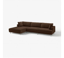 4,5 osobowa sofa modułowa, z szezlongiem, lewy/Samsala ciemnobrązowy UPPÅKRA 396.130.46