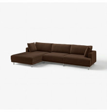 4,5 osobowa sofa modułowa, z szezlongiem, lewy/Samsala ciemnobrązowy UPPÅKRA 396.130.46