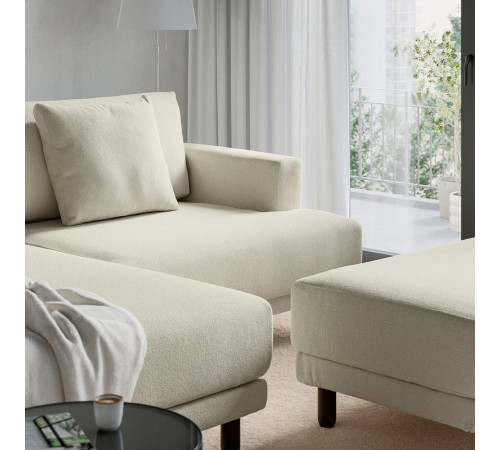 Sofa modułowa, 3-osobowa, z szezlongiem, lewy/Axvall kremowy UPPÅKRA 396.140.55