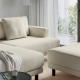 Sofa modułowa, 3-osobowa, z szezlongiem, lewy/Axvall kremowy UPPÅKRA 396.140.55