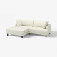 Sofa modułowa, 3-osobowa, z szezlongiem, lewy/Axvall kremowy UPPÅKRA 396.140.55