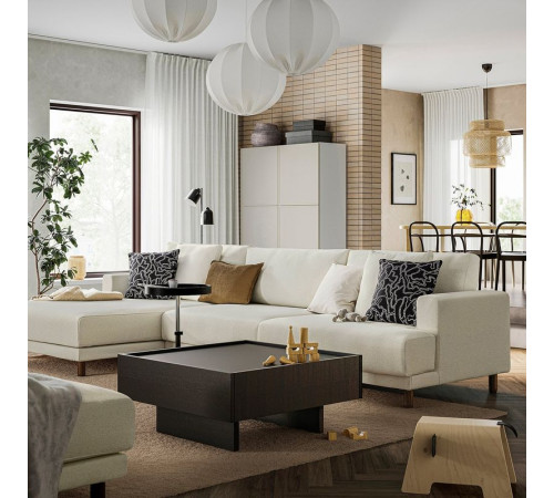 4,5 osobowa sofa modułowa, z szezlongiem, lewy/Johanneshov ciemnoszary UPPÅKRA 396.140.84