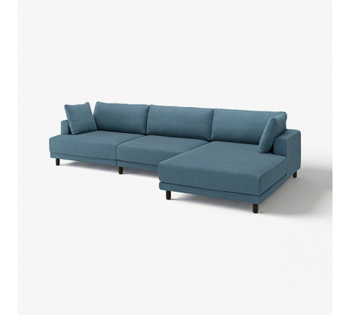 4,5 osobowa sofa modułowa, z szezlongiem, prawy/Axvall ciemny szaroniebieski UPPÅKRA 396.141.35